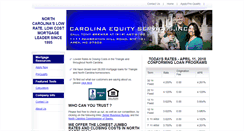 Desktop Screenshot of carolinaequity.com